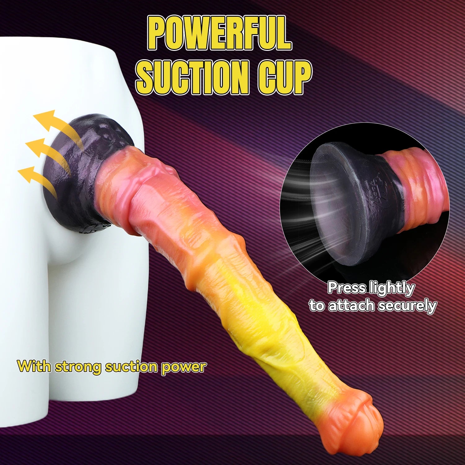SHAZ Giant Dildo Long Anal Plug Butt Plug Double-Layer Silicone Horse Cock With Strong Suction Cup Sex Toys for adults Women 18+