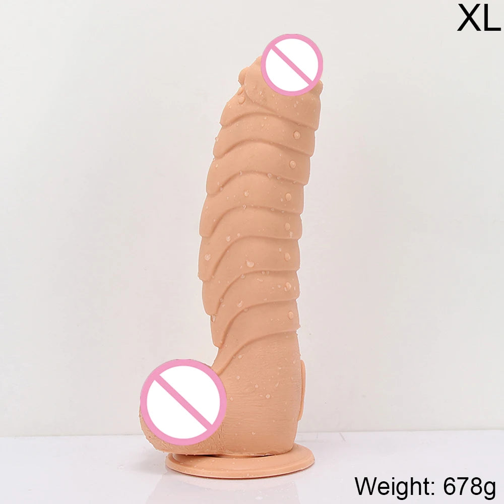 XXL Thrust Dildo Six Styles Dinosaur Scales Penis Big Suction Cup Female Adult Anal Sex Toys Huge Dick Strapon Women Masturbator