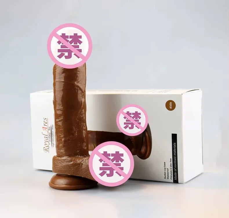 Big Vibrator Sex Toys Men Huge Realistic Dildos Soft Flesh Sex Toy Silicone Realistic Dildo for Women and Men