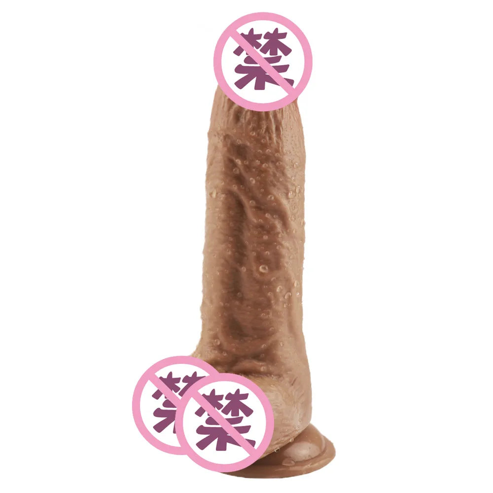 5CM dia Huge Realistic Giant Long Dildo Vaginal Masturbators Penis Erotic Toy for Women Suction Cup Thick Glans Dick