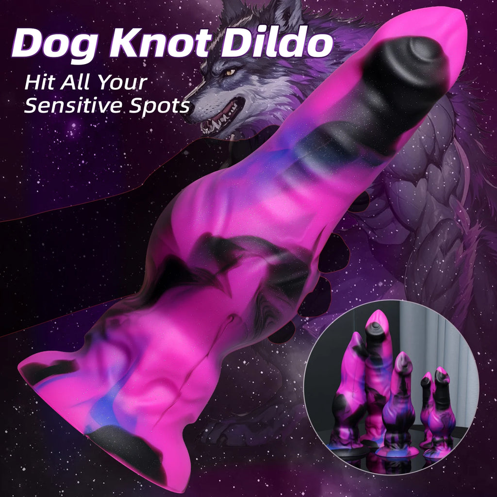 Dog Knot Dildos Penis Sex toys for Women Men Big Monster Dildo Animal Phallus Alien Fantasy Dick Anal Adult Toys Thick Butt Plug