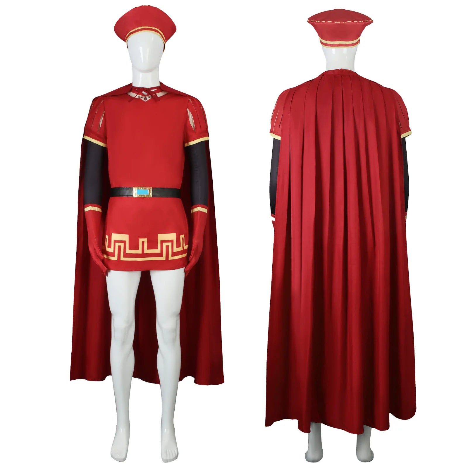 Lord Farquaad Cosplay Costume Fiona Princess Dress discovered prince Mens Costume Shrek Full Set Halloween Carnival Outfit