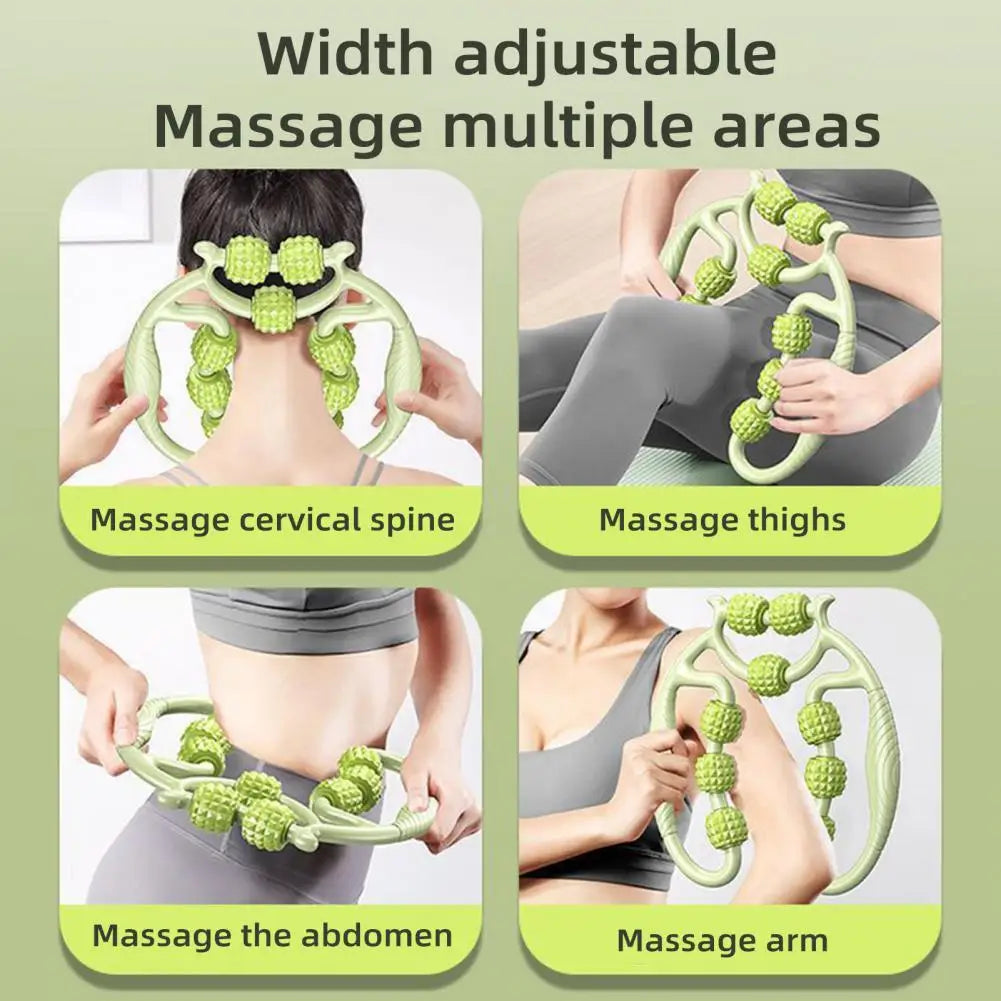 9 Rollers Leg Massage Roller Deep Tissue Massage Roller Soreness Relief Massage Roller Arm Muscle Relax Leg Beauty Rollers
