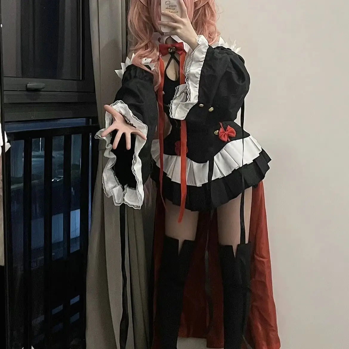 Seraph Of The End Krul Tepes Cosplay Costume Uniform Wig Anime Owari no Seraph Vampire Witch Cosplay Halloween Costume For Women