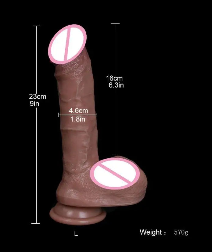 Soft Realistic Skin Feel Penis Big Dildo Double Silicone Suction Cup Thick Dick Anal Men's Women's Gay Sex Toys