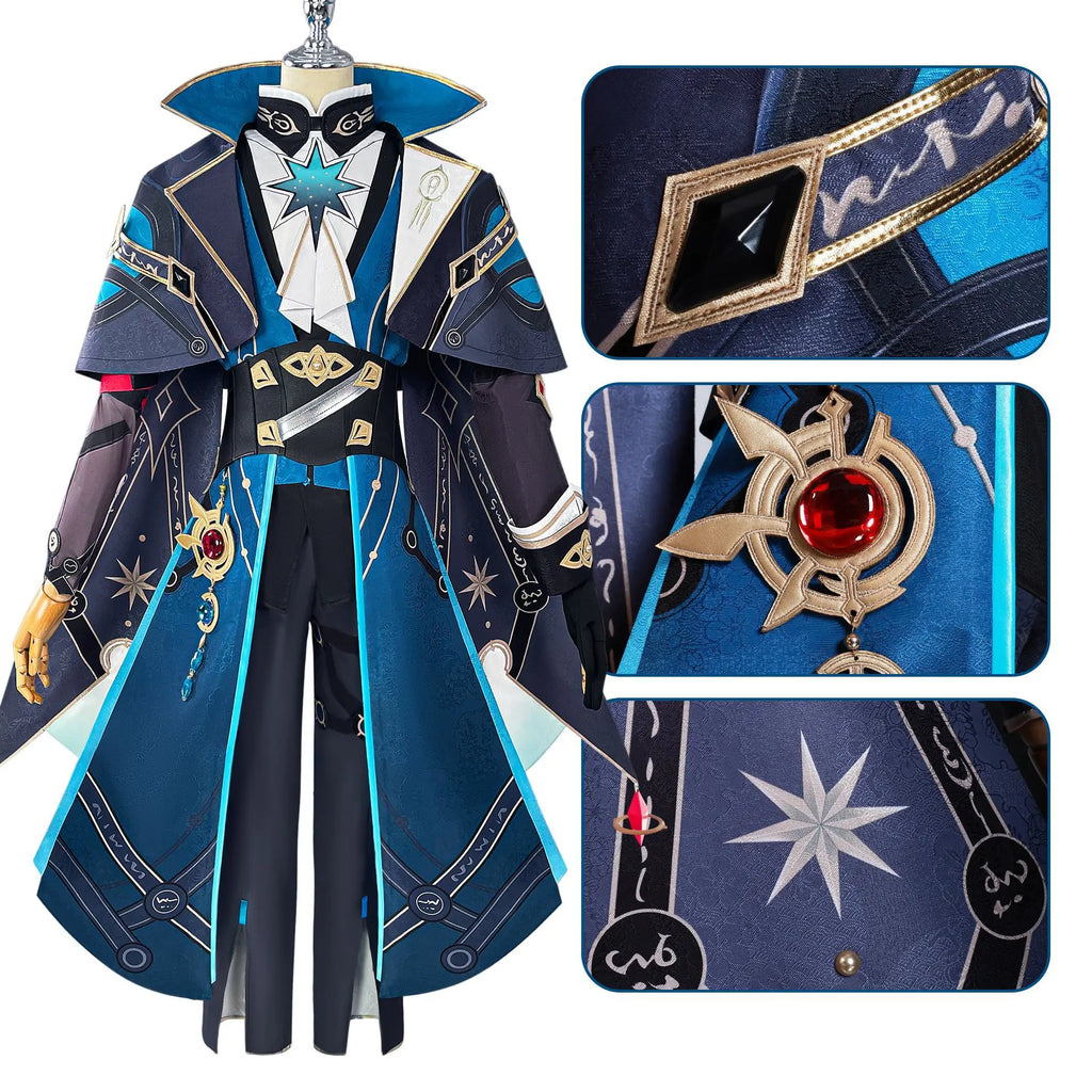 Anaxagoras Cosplay Game Honkai Star Rail Costume Anaxa Uniform Wig Grove Of Epiphany Amphoreus Hallowen Outfit for Women Men