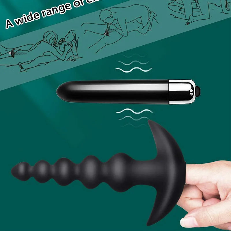 Vibrating Anal Plug Prostate Massager Butt Plug Gay Sex Products Dildo Stimulator Adult Sex Toys For Men Women Couple Sex Shop