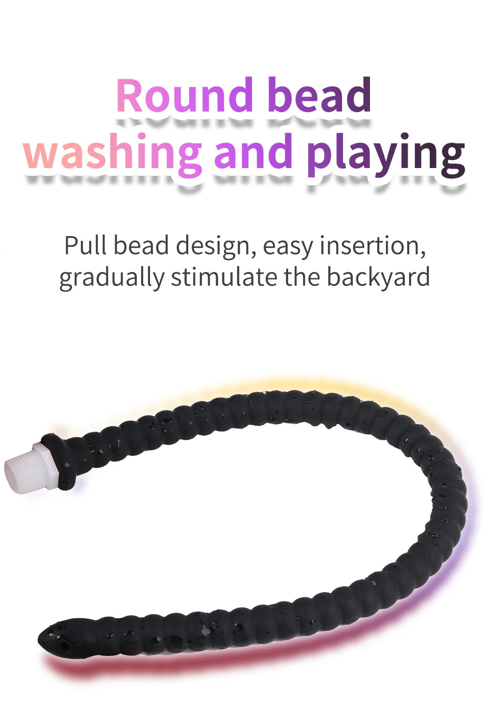 Long Anal Plug Washing Tube Douche Silicone Enema Deep Butt Plug Cleaning Anal Head/Shower /Cleane Nozzle Tip Faucet Attachment