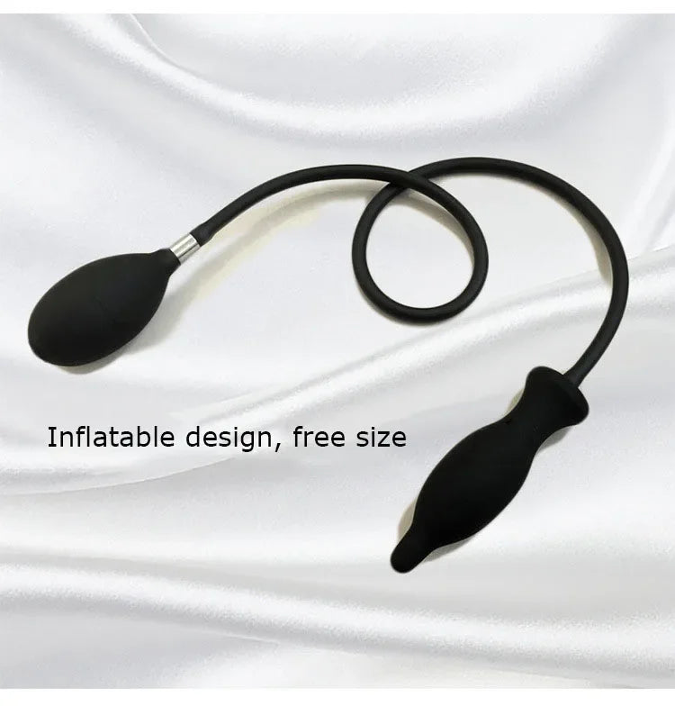 Inflatable Anal Dildo Plug Expandable Butt Plug with Pump Sex Toys for Women Men Anal Dilator Massager Adult Products Silicone