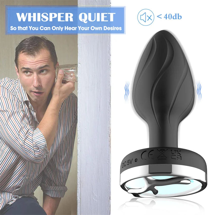 LED Colorful Light Butt Plug for Women Men Anal Plug Vibrator Prostate Massager Adults Sex Toys Wireless Remote Control Buttplug