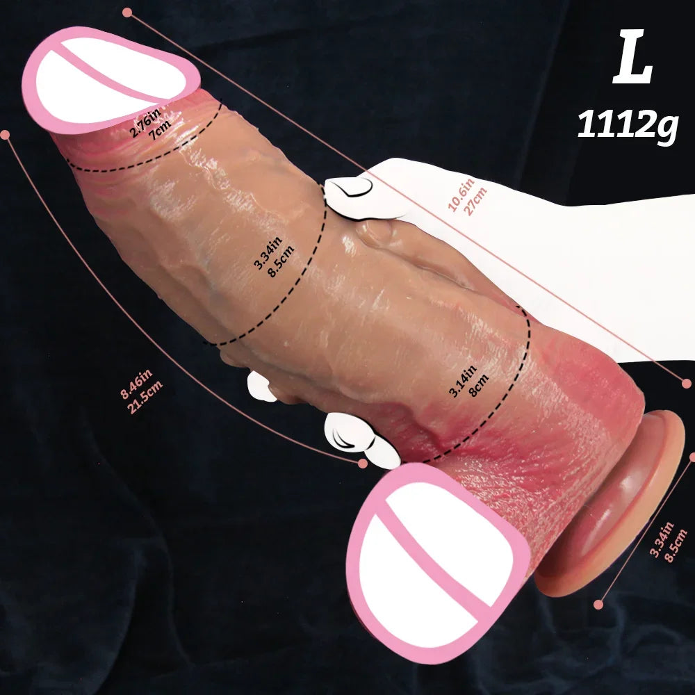 Oversized Realistic Dildos Fisting Dildo Thick Penis Adult Sex Toys For Women Vaginal Masturbation Big Dick With Suction Cup