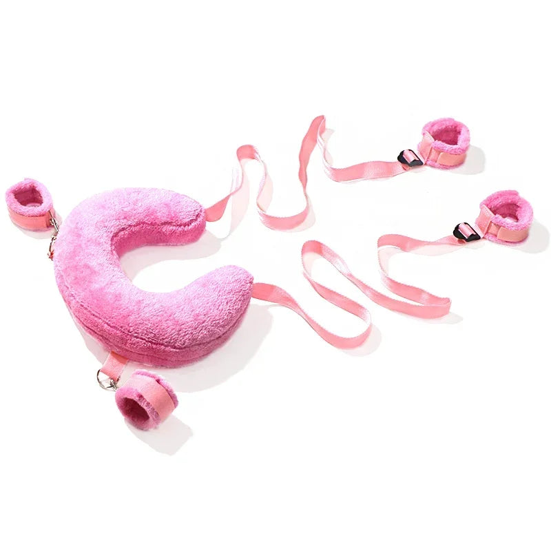 Sex Toys Cotton Bdsm Bondage Set Handcuffs Sexy Leg Pillow Thinning Belt Bending Orgasm Couple Toy