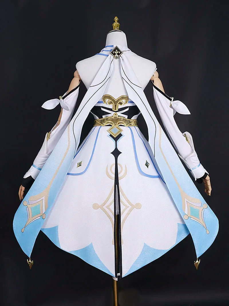 High Qualiy Lumine Cosplay Costume Wig Hair Game Impact Character Traveler for Women Cosplay Anime Events Role Play Dress