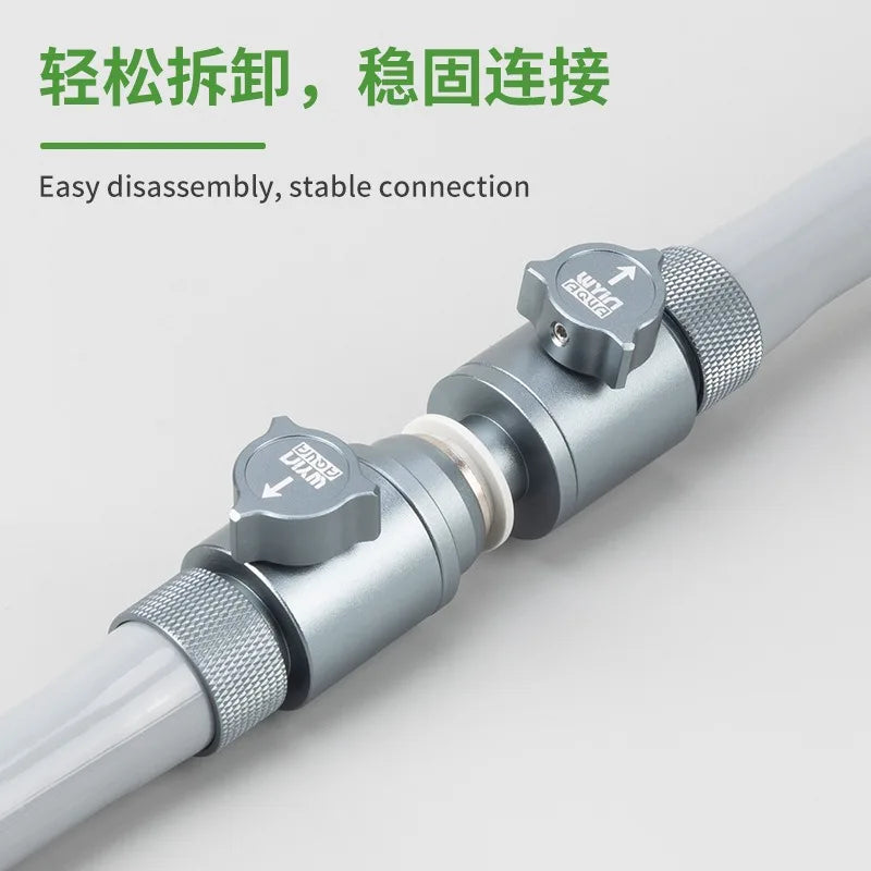 Aquarium inlet and outlet quick plug water pipe ball valve connection regulator fish tank filter accessories equipment