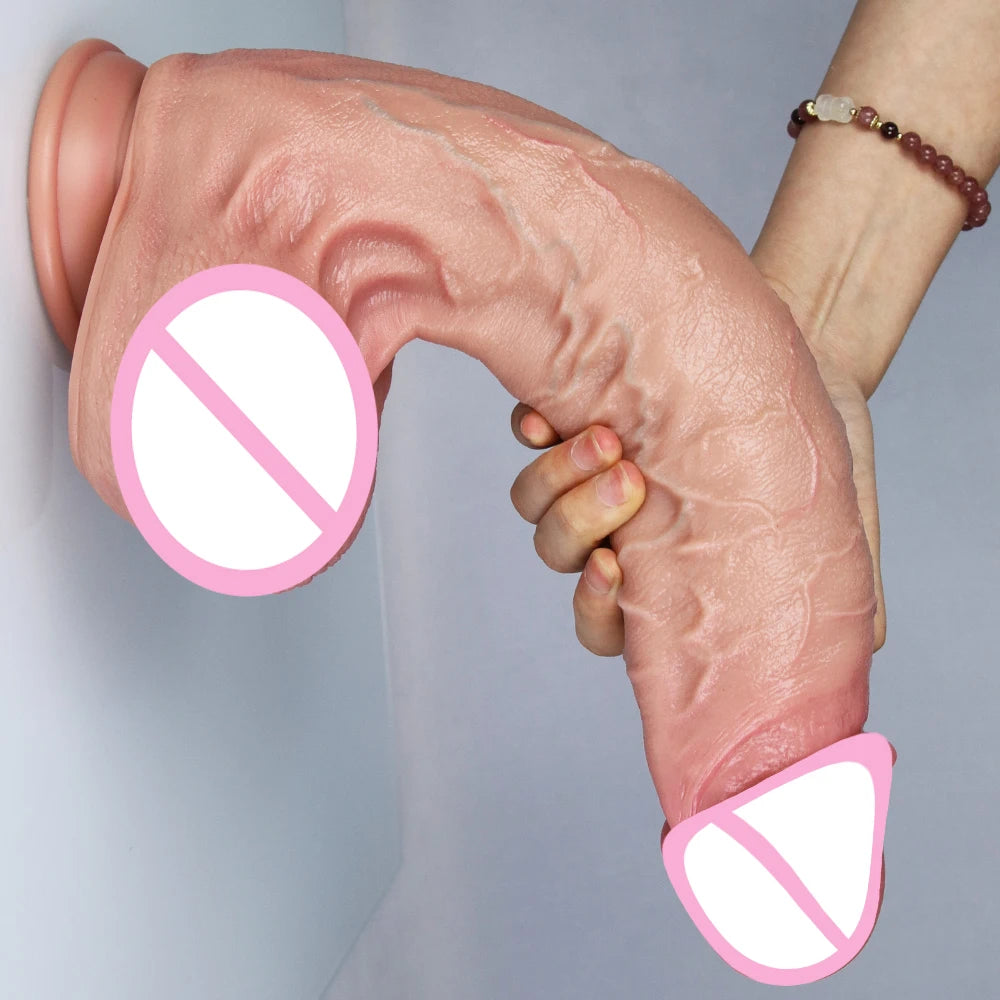 Super Huge Dildo Realistic Suction Cup Penis Lesbian Masturbate Dick Sexy Silicone Dildos for Women Gay Dildio Adult Sex Toys