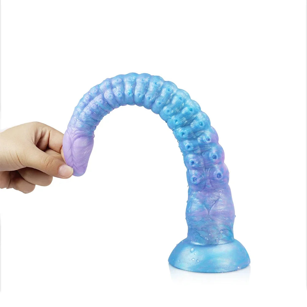 New Huge Luminous Octopus Tentacle Dildo Soft Silicone Monster Animal Penis Big Dick Anal Plug Vaginal Anus Masturbation G Spot