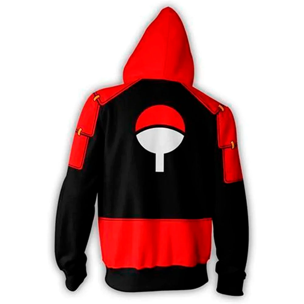 Anime Zip Hoodie Jackets Cosplay Clothes Costumes Men Hoodies Sweatshirts Zipper Tops Sasuke Sweatshirt Kakashi Tops