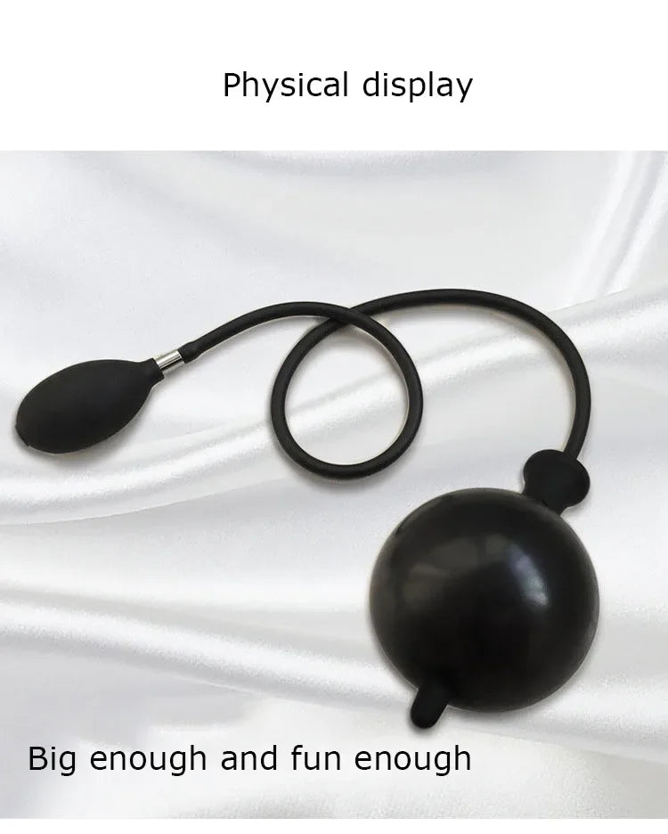 Inflatable Anal Dildo Plug Expandable Butt Plug with Pump Sex Toys for Women Men Anal Dilator Massager Adult Products Silicone