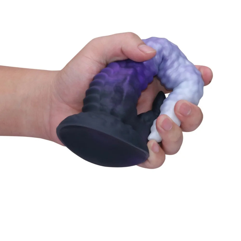 One-Horned Dragon Giant Dildo for Women Male Masturbator Dual-Purpose Anal Plug Adult Sex Toy with Backyard Theme