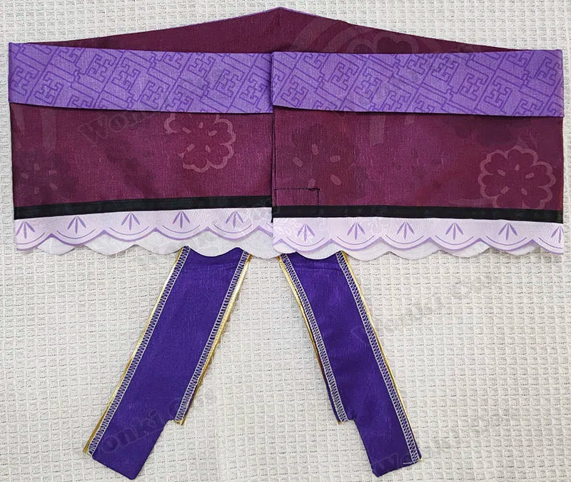 High Quality Raiden Shogun Cosplay Costume Wig Hair Game Impact Raiden Shougun Costumes Wig Set for Women Party Outfits