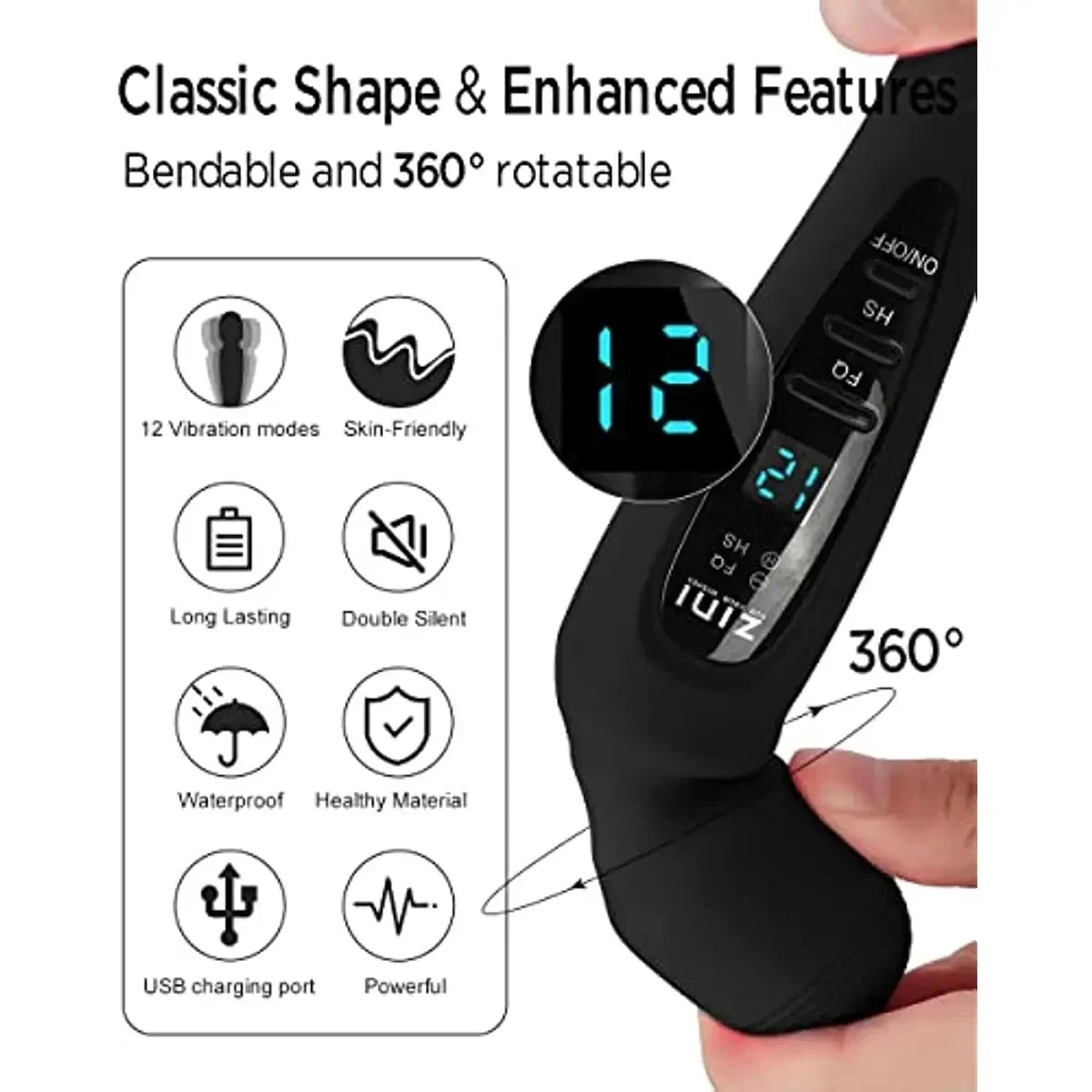 Powerful Clitoris Vibrators Sex Toy Magic Wand Vibrator Dildo Sex Machine Adult  Products Juguetes Sexuales Masturbation SM Gift