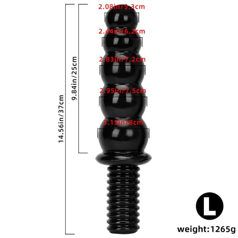 Huge Anal Plug Dildo with Handle ButtPlug Anal Bead Vagina Anus Dilator Prostate Massage Sex Toys for Women Men Masturbation 18+