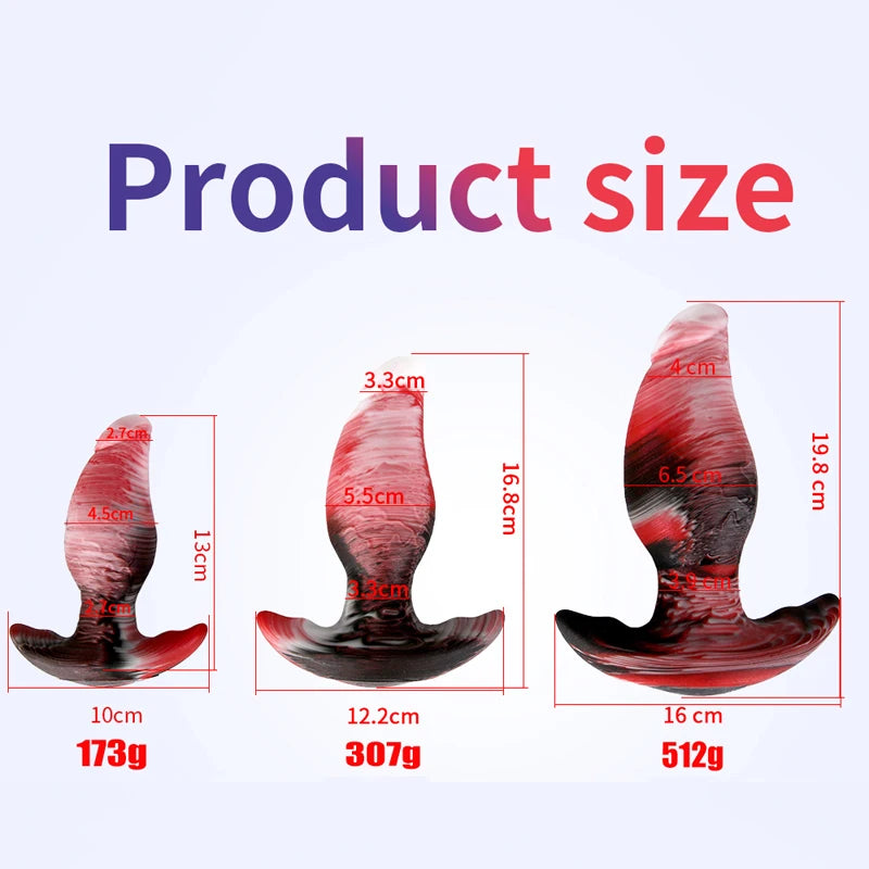 New Color Wearable Anal Plugs Prostate Massage Huge Butt Plug Anal Training G-Spot Stimulation Anal Dildo For Men/Women Buttplug