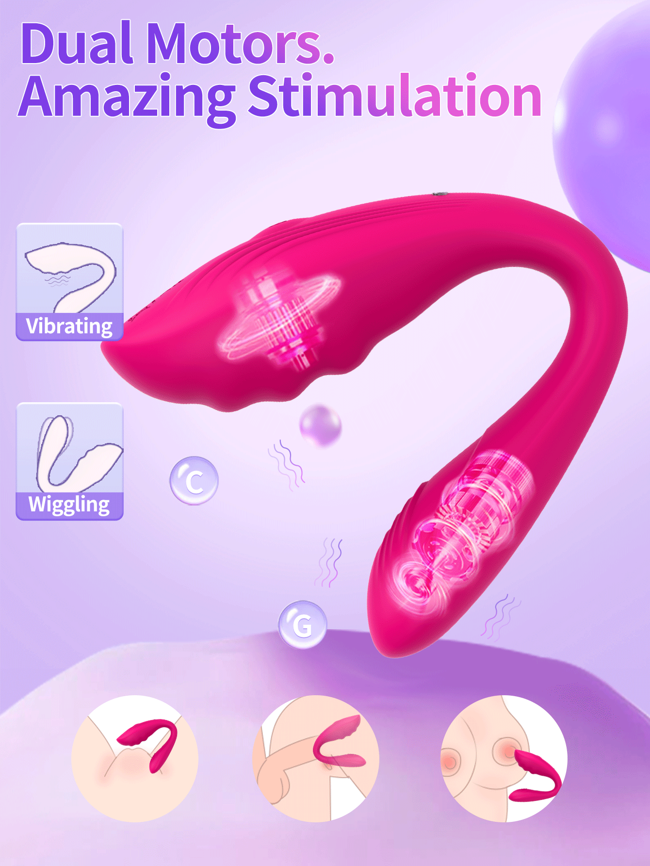 Couple Vibrator Adult Erotica Female Mini Wearable 9 Modes G-spot Clitoral Anal Stimulation Vibrator Female Sex Toys