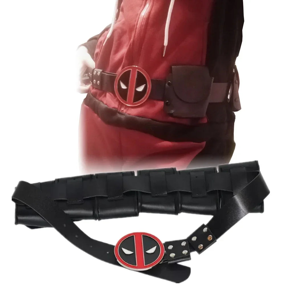 Deadpool Costume Accessories Belt Swords Blades Pistol Holster Superhero Cosplay Props Toys Wade Wilson Role Play