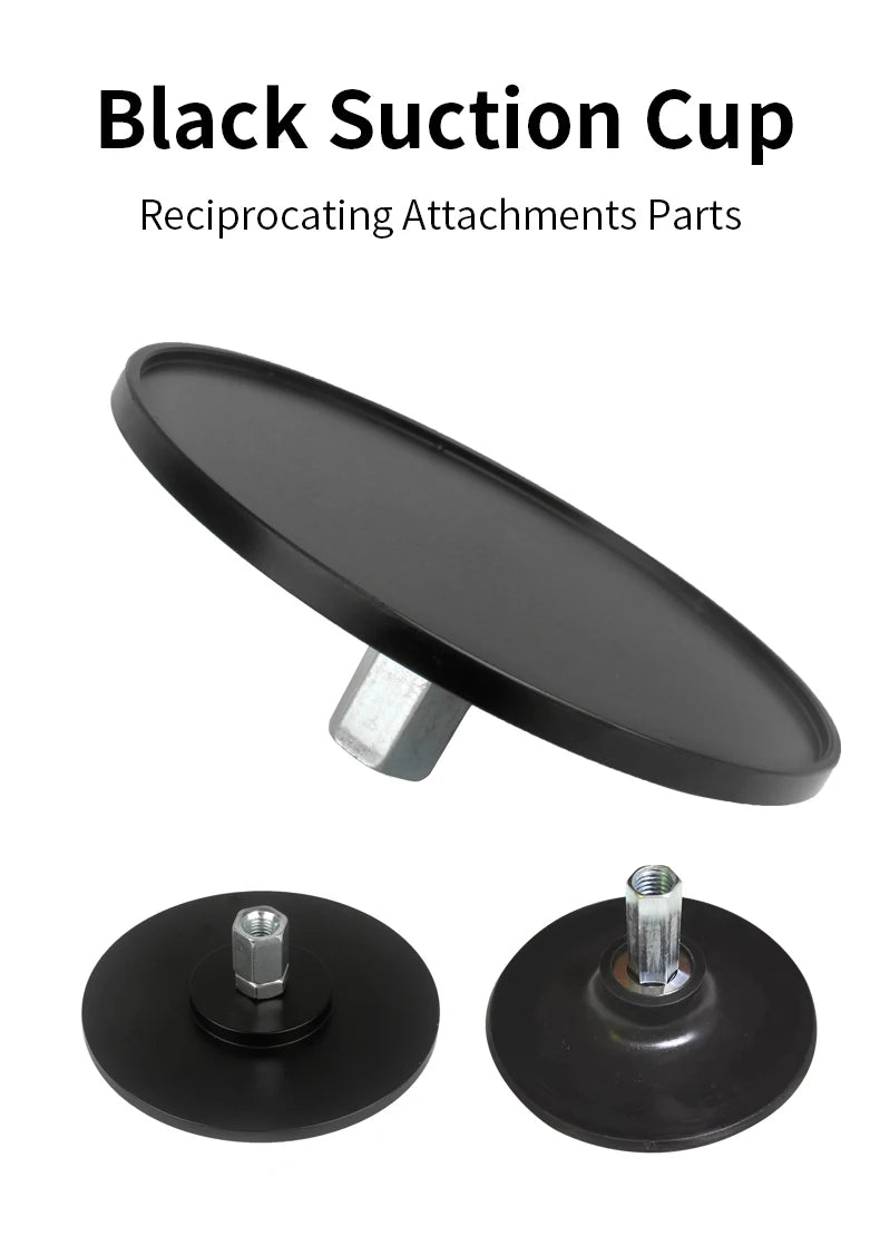 Black Suction Cup Adapter Telescopic Linear Actuator Suction Cup M6 M8 M10 3XLR Connector Reciprocating Device Attachments Parts
