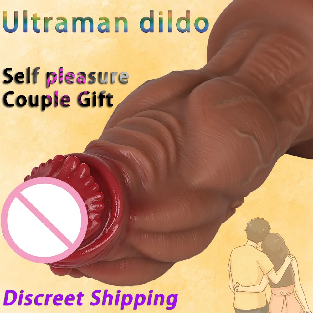 Monster dildo toy with strong suction cup for hands-free silicone large giant dildo anal plug for men and women couples gay