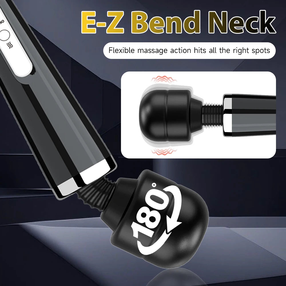 Big Powerful AV Vibrator Electric Adjustable Modes G-spot Dildo Clitoral Stimulator Body Muscle Relaxation Erotic Adult Sex Toys