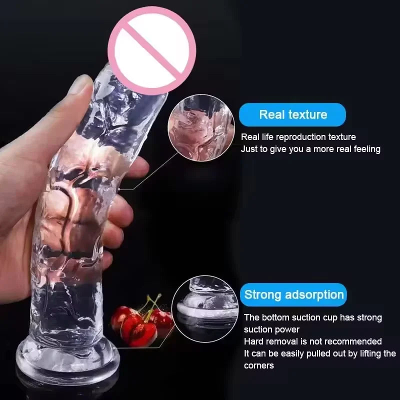 Oversized Soft Realistic Dildo Big Penis Suction Cup Dick Penetration Anal Adult Sex Toys/Anal Toy for Women Masturbation Dildos