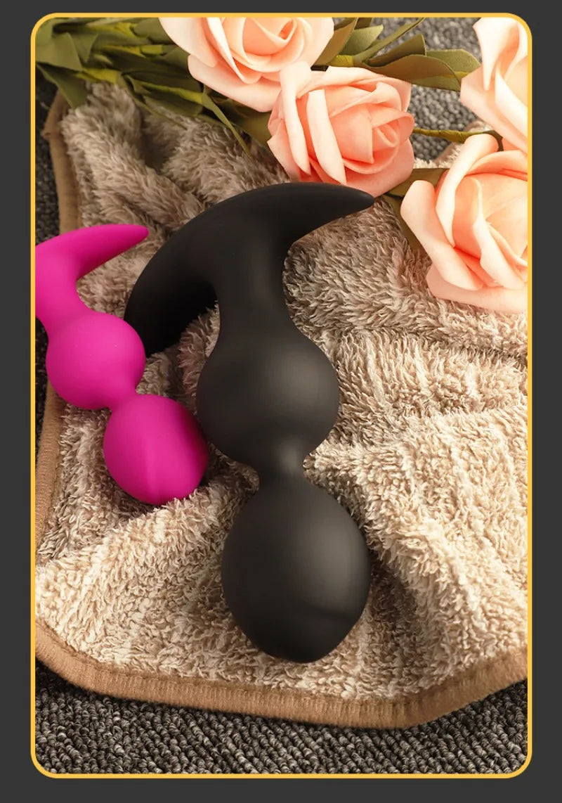 Ball-shaped Anal Plugs, Available Both Men Women When Worn Outside, Steel Ball Pullable Anal Plugs, Sex Products  Sex Toys
