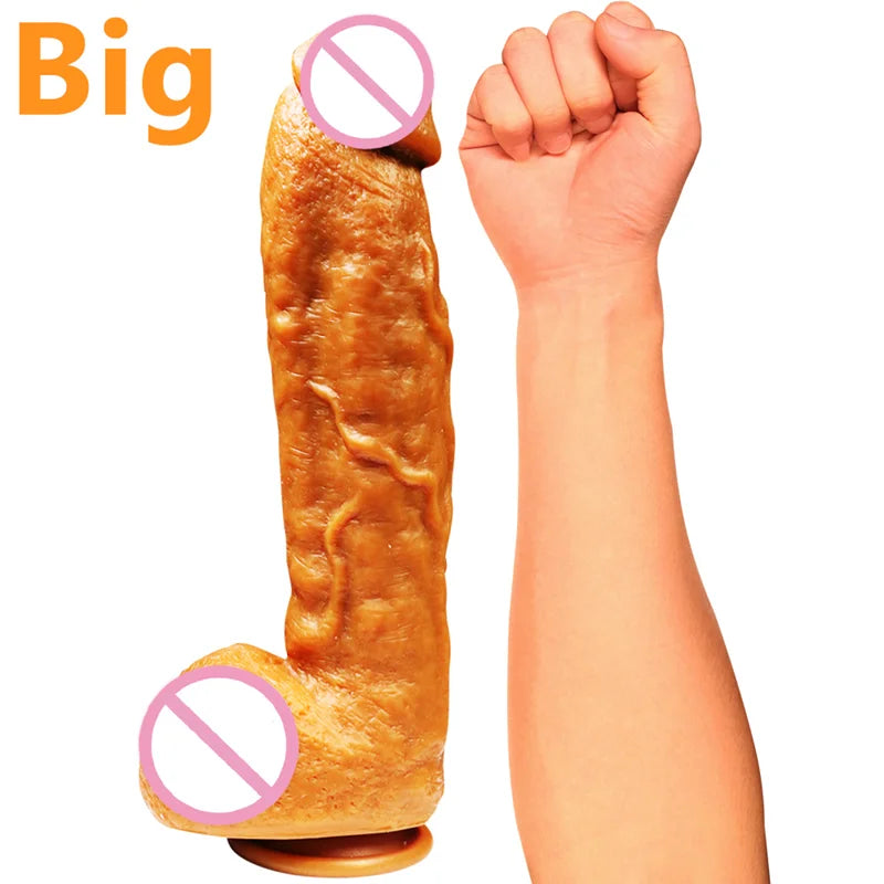 Realistic Huge  Dildo Big Penis Penetration Anal Plug Vagina  G-Spot Masturbator Adult Sex Toy Dildos for woman tool vibrator