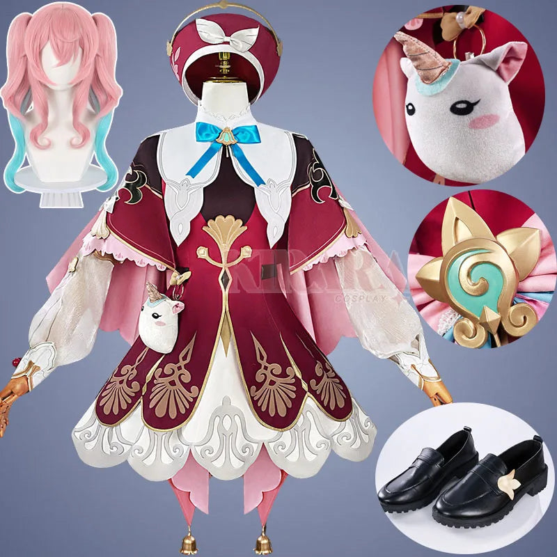 Hyacine Cosplay Costume Wig Hair Game Star Rail Hyacinthia Cosplay Shoes Anime Events Comic Con Women Party Outfits