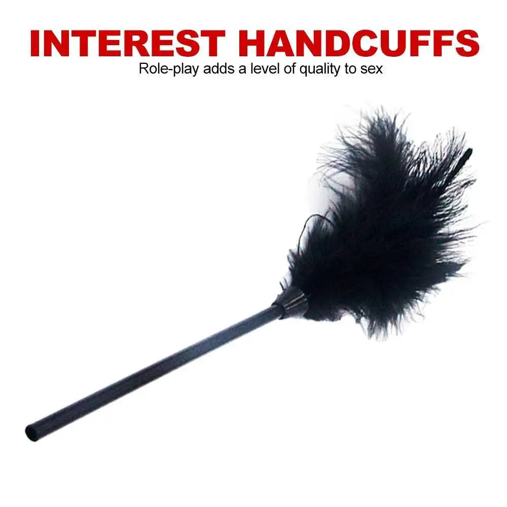 Hot 10Pcs/Set Toys Woman PU Leather SM Bondage Set Hand Cuffs Footcuff Whip Rope Blindfold Erotic Sex Toy For Couple