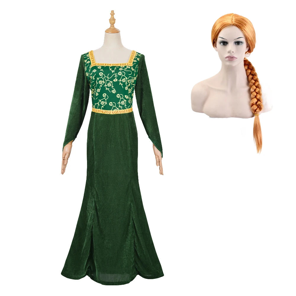 Lord Farquaad Cosplay Costume Fiona Princess Dress discovered prince Mens Costume Shrek Full Set Halloween Carnival Outfit