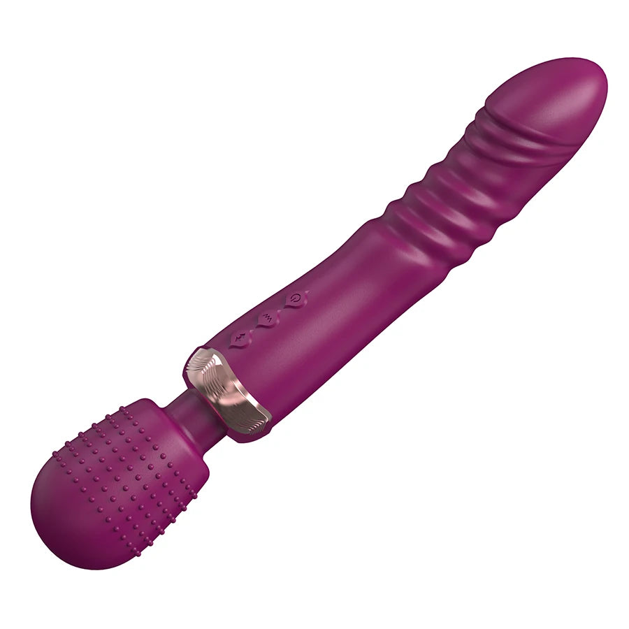Powerful 3 motors fast Thrusting and Dildos Vibrator silicone large size Wand G-Spot Massager Sex Toy For Couple  Stimulator