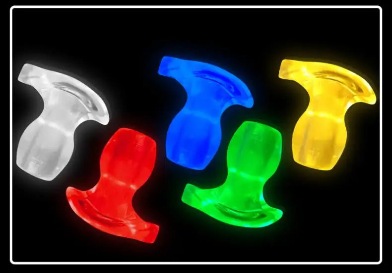 Illuminated Anal Plug Hollow Butt Plug Adult Products for Couple Sex Flirting Prostate Massage Anal Dilator Ass Stimulator Enema