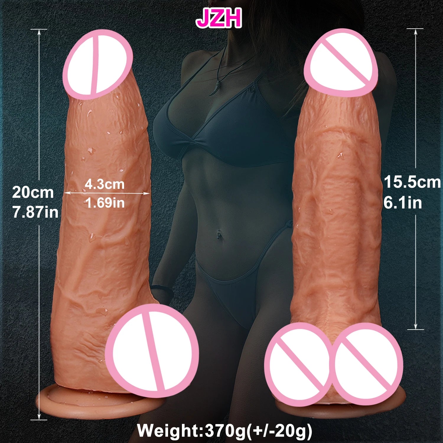 Huge Realistic Brown Giant Long Dildo Soft Silicone Vaginal Masturbators Penis Erotic Toy for Women Suction Cup Thick Glans Dick