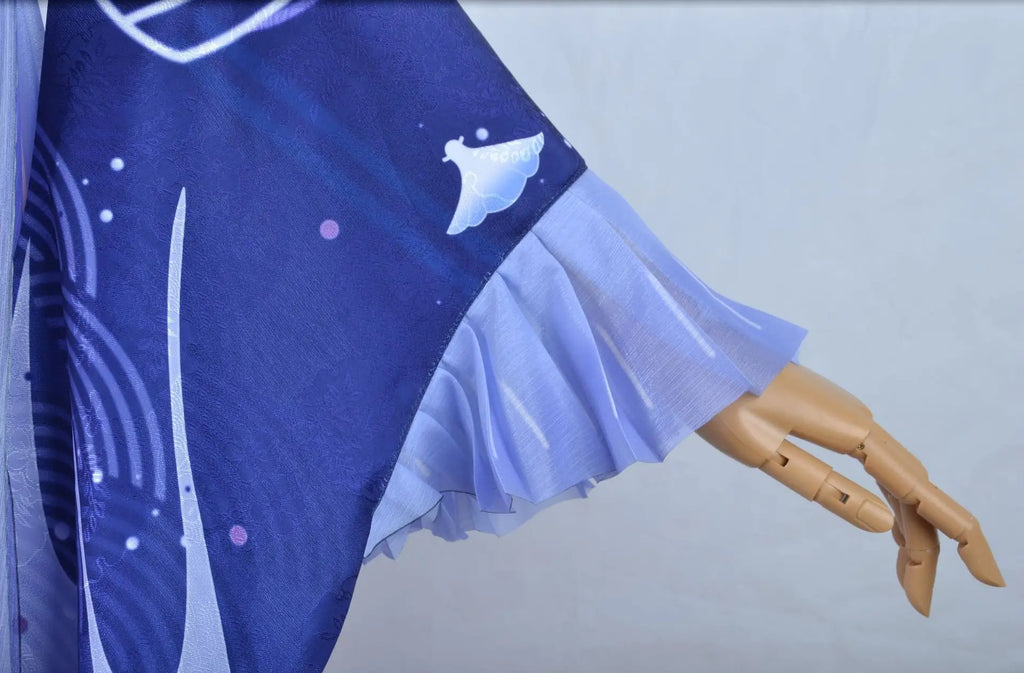 Sangonomiya Kokomi Cosplay Costume Pearl of Wisdom Kokomi Outfit Dress Wig Full Set Comic Con