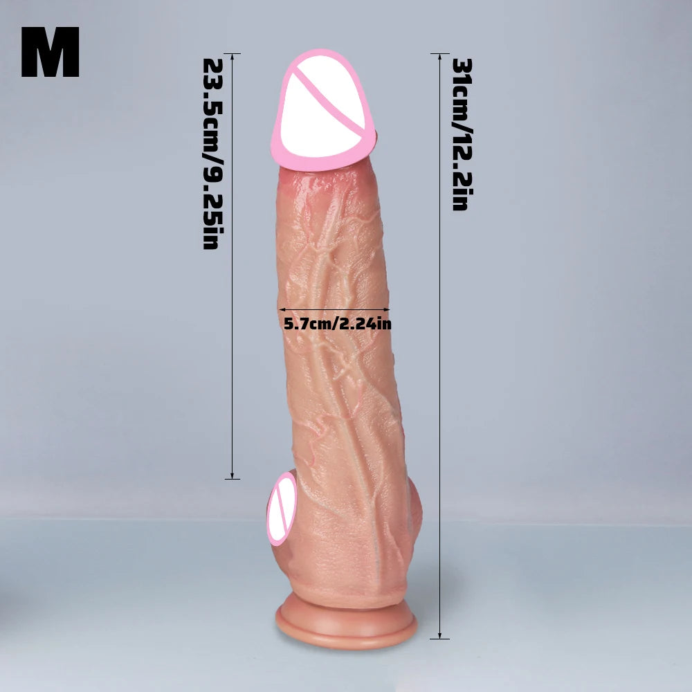 Super Huge Dildo Realistic Suction Cup Penis Lesbian Masturbate Dick Sexy Silicone Dildos for Women Gay Dildio Adult Sex Toys