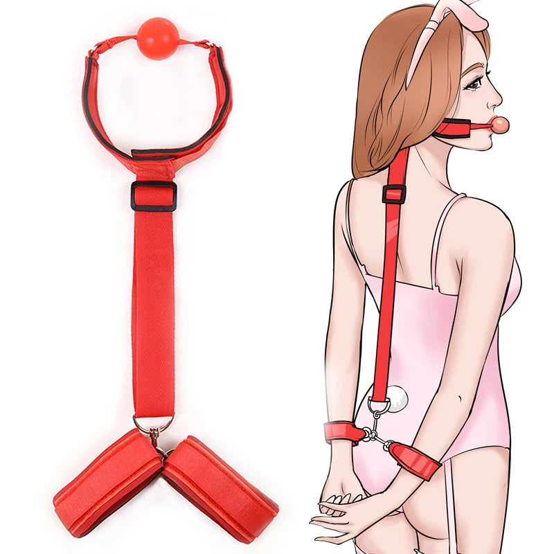 Adult Products Couple Erotic Bondage Belt Sexual Lingerie Sex Toy Soft Handcuffs Slave Straps Supplies Sext Toys For Men/Women