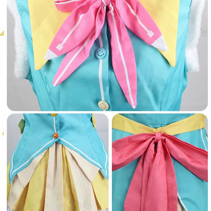 Kusanagi Nene Cosplay Costume Women Cute Costume Idol Nene Dress Headwear For Comic Con