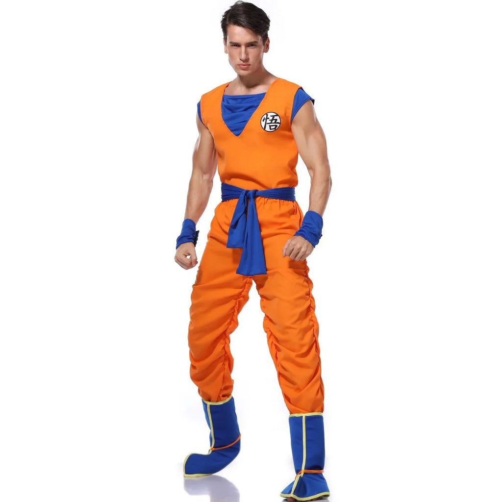 2025  Costume cosplay Goku Super Saiyan Cosplay Cosplay Uomini adulti Tute anime Costumi di carnevale di Halloween