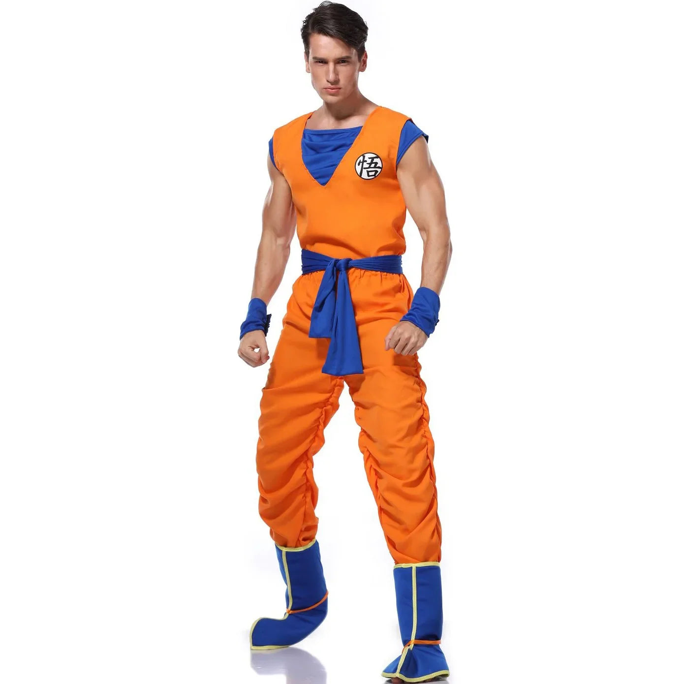 2025  Costume cosplay Goku Super Saiyan Cosplay Cosplay Uomini adulti Tute anime Costumi di carnevale di Halloween