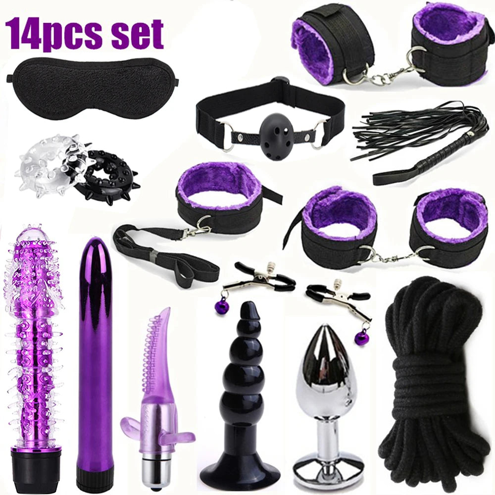 Sex toys for women BDSM sexual couples kit erotic accessories handcuffs for session Anal plug sex game Adult Sexy Toys sexyshop