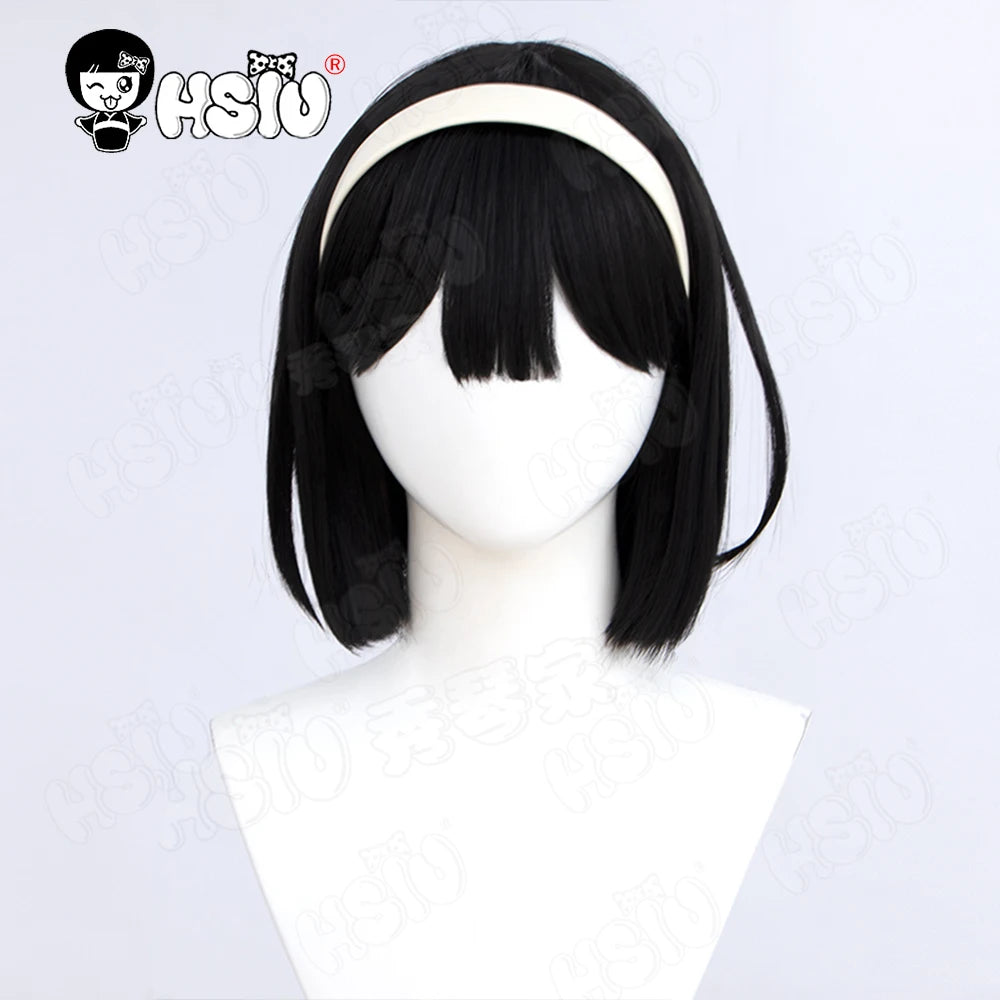 Sua Cosplay Clothing Wig Anime alien stage cosplay Costume HSIU White dress Full short black hair Sua cosplay Clothing Wig
