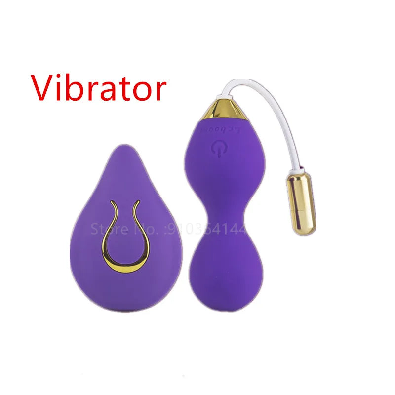 Vaginal Kegel Balls Vibrator Sex Toy for Women Simulator Vagina Tighten Massage Exercise Remote Control Jump Egg Ben Wa Balls